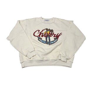 Cherry LA Made In The States Crewneck in Ivory